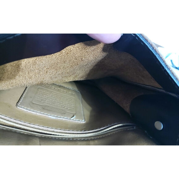 Vintage Coach Monterey flap crossbody bag tan leather timeless minimalist chic - Picture 11 of 12